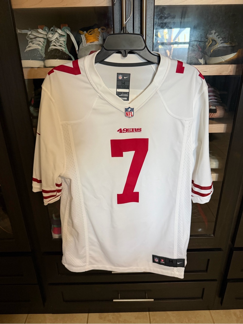 NFL San Francisco 49ers White & Red #7 Jersey
